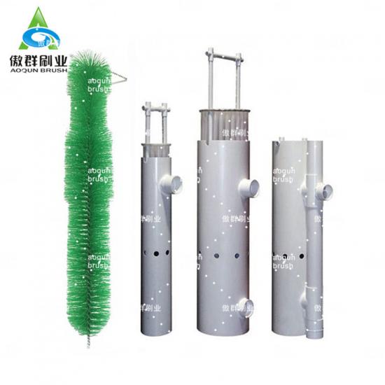 tratamiento de aguas residuales tanque séptico deflector efluente filtro de limpieza cepillo 