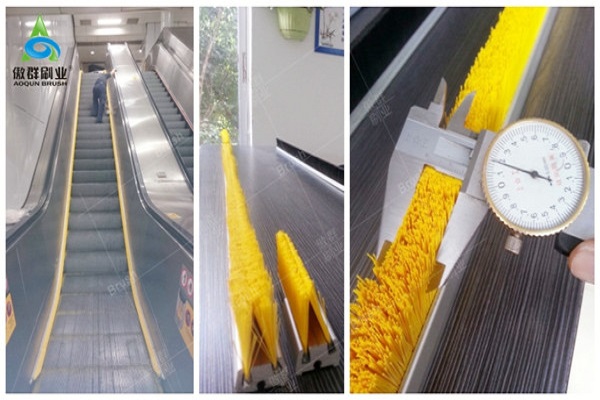 Escalera mecánica de cepillo de falda en la que puedes confiar - Aoqun